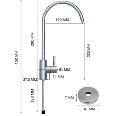 Hommix hydRO - 800GPD Under Sink Tankless RO System
