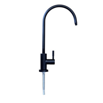 Hommix Lily Black 304 Stainless Single Water Dispensing Tap