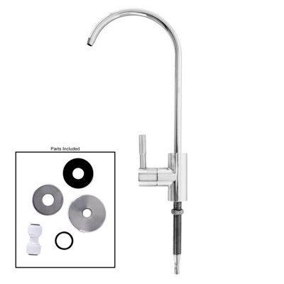 Hommix Lily Chrome 304 Stainless Single Water Dispensing Tap