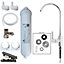Hommix Lily Chrome Advanced Single Filter Under sink Drinking Water Tap Filter & Filter Kit