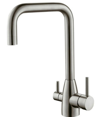 Hommix Olaf Brushed 304 Stainless Steel 3-Way Tap (Triflow Filter Tap)