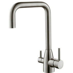 Hommix Olaf Brushed 304 Stainless Steel 3-Way Tap (Triflow Filter Tap)