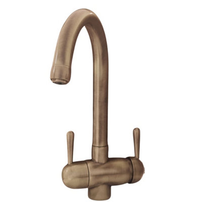 Hommix Pardenia Bronze 3-Way Tap & Advanced Single Filter Under-sink Drinking Water & Filter Kit