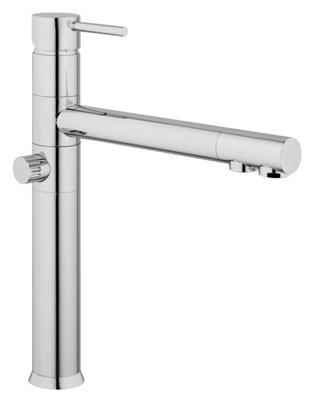 Hommix Picasso Chrome 3-Way Tap & Advanced Single Filter Under-sink Drinking Water & Filter Kit
