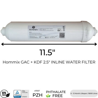 Hommix Riva Chrome 3-Way Tap & Advanced Single Filter Under-sink Drinking Water & Filter Kit