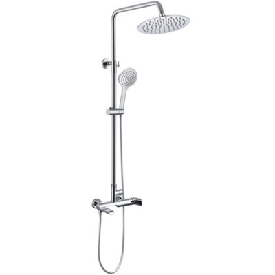 Hommix Rubineta OLO + ULTRA-10 Chrome Shower Set | DIY at B&Q
