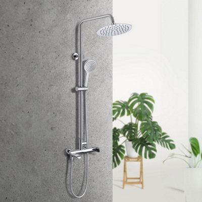 Hommix Rubineta OLO + ULTRA-10 Chrome Shower Set | DIY at B&Q