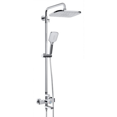 Hommix Rubineta Veneto + Easy Push-10 Chrome Shower Set