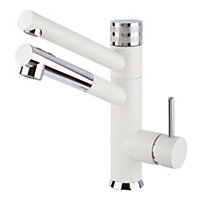 Hommix Sicilia White Pull-Out 3-Way Tap (Triflow Filter Tap)