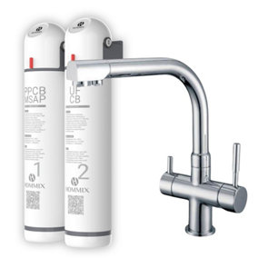 Hommix Ultra UF & Softening Drinking Water Filter with Berta Chrome