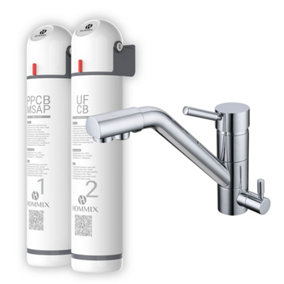 Hommix Ultra UF & Softening Drinking Water Filter with Venezia Chrome