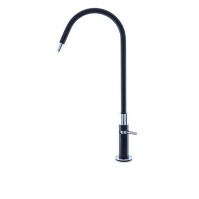 Hommix Vasto Black 304 Stainless Steel Elegant Single Water Dispensing Tap