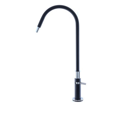 Hommix Vasto Black Advanced Single Filter Under Sink Drinking Water Tap Filter & Filter Kit