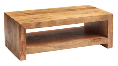 Hommoo Light Mango Wood Large Coffee Table