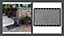 Honeycomb Ring Natural Rubber Scraper Doormat All Weather Durable Mat 40 x 60cm