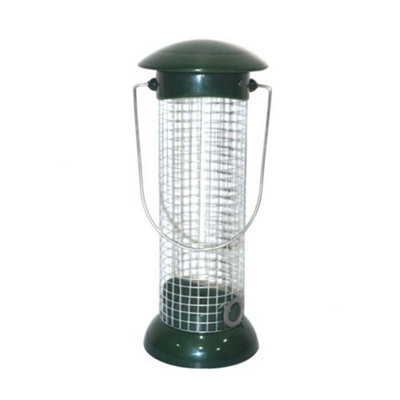 Honeyfields Easy Fill & Clean Peanut Bird Feeder Green/Silver (One Size)