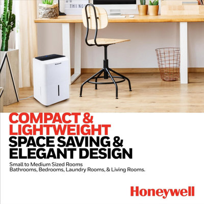 Honeywell 12L Dehumidifier Digital Display Continuous Drainage Laundry Mode - 8
