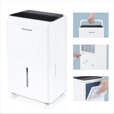 Honeywell 30L Dehumidifier Laundry Drying Mode 24Hr Timer Washable Dust Filter 3.4L Tank - 3