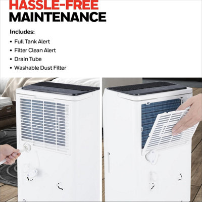 Honeywell 30L Dehumidifier Laundry Drying Mode 24Hr Timer Washable Dust Filter 3.4L Tank - 6