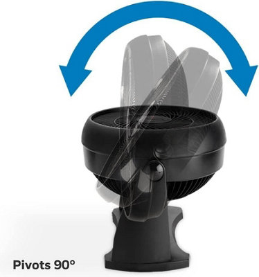 Honeywell Turbo Force 30W 3 Speed 10-Inch Floor Fan Black - HT900E - 6