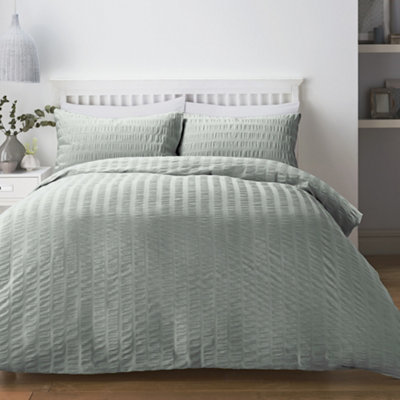 Honley Seersucker Textured Duvet Cover Set