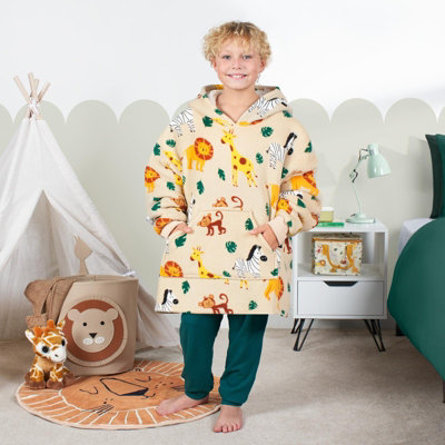 Hoodie Blanket Safari Oversized Wearable Throw Jumper DIY at B Q