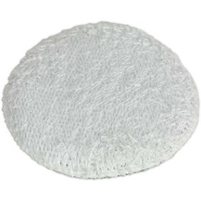 Hook and Loop Backed Microfibre Cloth - 75mm Diameter - Polishing & Buffing