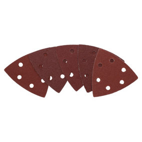 Hook Loop Delta Sanding Abrasive Discs Pads 93mm Triangle 80 Grit Medium 5pc