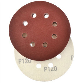 Hook/Loop Sanding Abrasive Discs Orbital DA Palm Sander 125mm 120 Grit 10 Pk