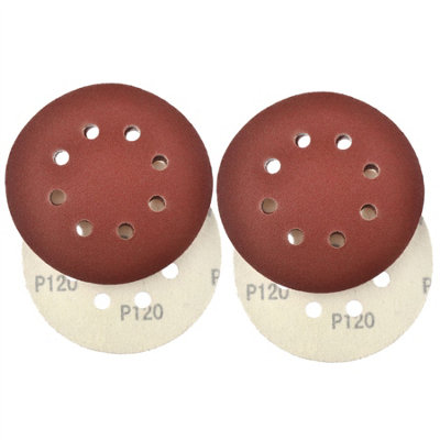 Hook/Loop Sanding Abrasive Discs Orbital DA Palm Sander 125mm 120 Grit 20 Pk