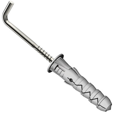 Hooks For Hanging L Shape with Plug M6x30mm ( Pack of: 100 ) Square Screws Hook Wall Hanger