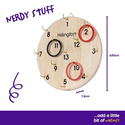 Hoopla Ring Toss Game - Outdoor Wooden Quoits Garden Game for Kids and Teenagers - 8