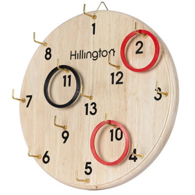 Hoopla Ring Toss Game - Outdoor Wooden Quoits Garden Game for Kids and Teenagers - 9