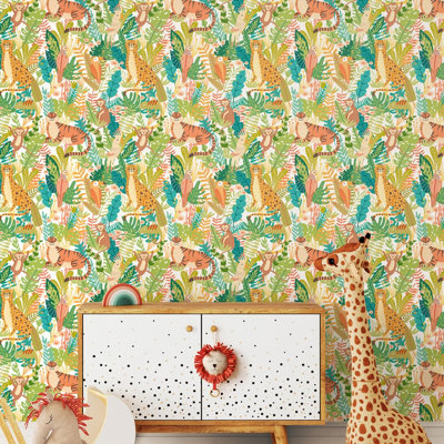 Hoopla Walls Animal Kingdom Apple Riot 10m Wallpaper