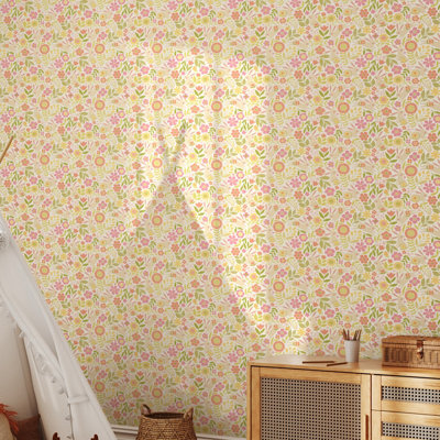 Hoopla Walls Bouncing Bunnies Dolly Mixtures 10m Wallpaper