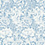 Hoopla Walls Chrysanthemum  Wedgewood Blue Smooth Matt Wallpaper
