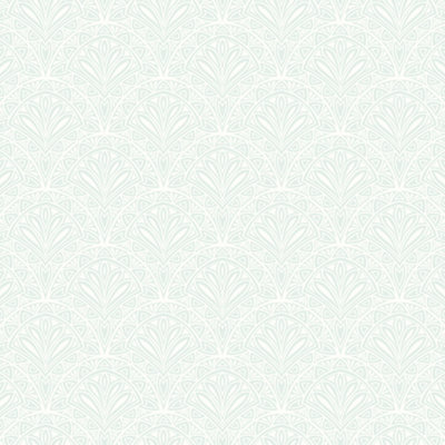 Hoopla Walls Ditsy Deco Fan Sky Wallpaper