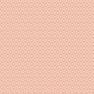 Hoopla Walls Ditsy Diamond - Salmon 10m Wallpaper