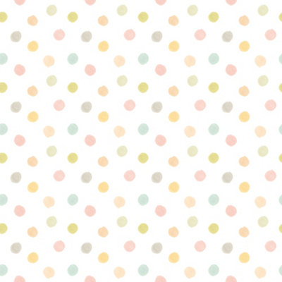 Hoopla Walls Dotty Pastel Riot 10m Wallpaper