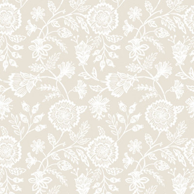 Hoopla Walls Evelyn Trail - Bone 10m Wallpaper