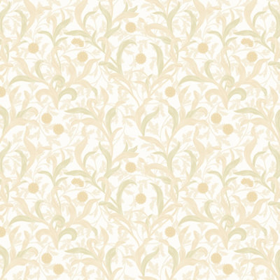 Hoopla Walls Floral Trail Thyme Wallpaper