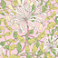 Hoopla Walls Honeysuckle Leaf Trail Soft Pink Smooth Matt Wallpaper