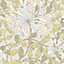 Hoopla Walls Honeysuckle Leaf Trail Stone Natural Smooth Matt Wallpaper