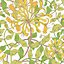Hoopla Walls Honeysuckle Leaf Trail Sunshine Yellow Smooth Matt Wallpaper