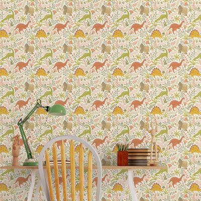 Hoopla Walls Jurassic Party Bronze Age 10m Wallpaper