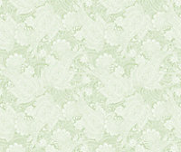 Hoopla Walls Mint Green Paisley Smooth Matt Wallpaper