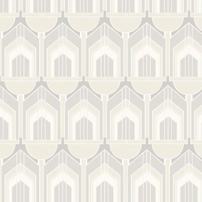 Hoopla Walls Natural Deco Arch Smooth Matt Wallpaper