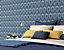 Hoopla Walls Navy Blue Deco Arch Smooth Matt Wallpaper