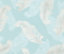 Hoopla Walls Pale Blue Feathers Smooth Matt Wallpaper