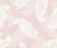 Hoopla Walls Pale Pink Feathers Smooth Matt Wallpaper